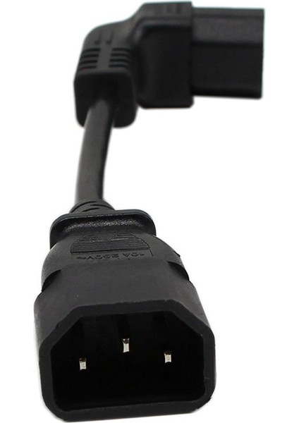 Iec Erkek C14 Ila Yukarı Sağ Açılı 90 Derece Iec Dişi C13 Güç Uzatma Adaptörü Iec 320 90 Derece C13 3 Pin Dişi - C14 3 Pin Erkek Pdu Güç Kaynağı Uzatma Kablosu (Yurt Dışından) fırsatları