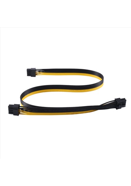 Pcı-E 8 Pin Erkek-Çift 8 Pin (6+2) Evga Modüler Güç Kaynağı Kablosu Için Erkek Pcı Express Güç Adaptör Kablosu 60CM+20CM (Yurt Dışından)