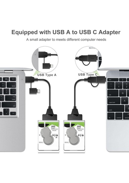 2&#39 Den 1 Sata - USB 3 0 Kablo Sata&#39 Ya 2 2 5 Inç Hdd/ssd Için 22PIN Dönüştürücü Adaptörü (Yurt Dışından) modelleri
