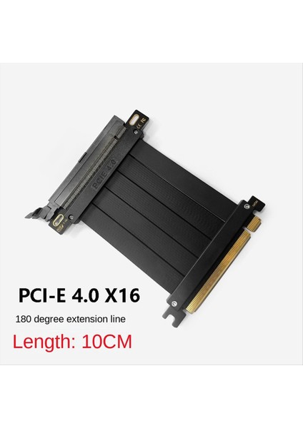 Full Hızlı Pcı-E 4 0 16X Grafik Kartı Uzantı Kablosu Adaptör Kartı Genişletme Bağlantı Noktası 180 Derece 10CM Kablo (Yurt Dışından) indirimleri