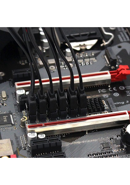 Pcıe&#39 Den Sata&#39 Ya 6gpbsx6-Port Genişletme Kartı+Sata Kablosu M 2 Mkey Pcı-E Rıser Kart M 2 Nvme-Sata3 0 ASM1166 Destek Pm (Yurt Dışından) fiyatları