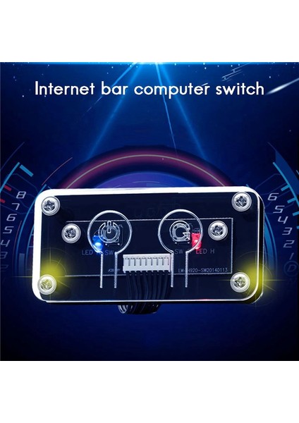 10X Masaüstü Bilgisayar Anahtarı Harici Güç Anahtarı Güç Düğmesi+Yeniden Başlat Düğmesi Pc Kılıfı Güç Kaynağı Düğmesi (Yurt Dışından) indirimleri