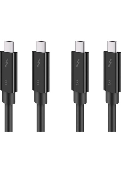 Thunderbolt 3 Veri Kablosu Için 3x Typec Kablosu 40GBPS Tam Hız 100W Hızlı Şarj 5k Şanzıman 50CM (Yurt Dışından) fiyatları