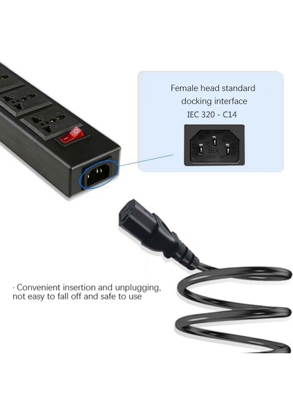 Iec 320 C13 - C20 Ac Güç Kaynağı Uzatma Kablosu Adaptörü Pdu Ups (1 8m) (Yurt Dışından) fırsatları
