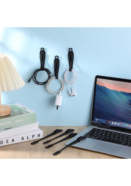 12PCS Kordon Bundlers Cley Için Kablo Organizatörü Kendi Kendine Yapışkan Mutfak Cihazı Kordon Silikon Kablo Tutucu Siyah (Yurt Dışından) fırsatları