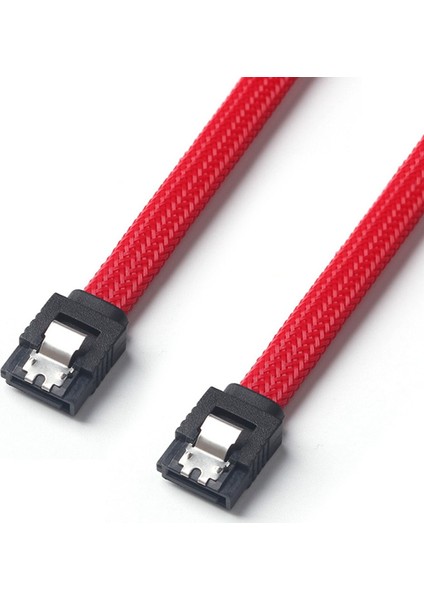 2pcs 50CM Sata 3 0 Iıı Sata3 7pin Veri Kablosu 6gb/s SSD Kablolar HDD Sabit Disk Veri Kablosu Naylon Sleyved Premium Versiyon (Beyaz ve Kırmızı) (Yurt Dışından) modelleri