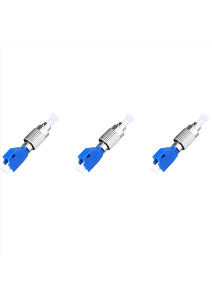 3pcs Görsel Hata Bulucu Adaptörü Hibrid Fiber Optik Konektör Adaptörü Tek Mod 9/125UM Fc Erkek Ila Lc Dişi Adaptör (Yurt Dışından)