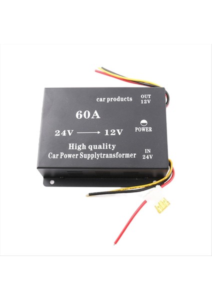 Araba Kamyonu Ses Güç Adaptör Redüktör 24V - 12V 60A Voltaj Azaltma Dönüştürücü (Yurt Dışından)