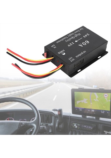 Araba Kamyonu Ses Güç Adaptör Redüktör 24V - 12V 60A Voltaj Azaltma Dönüştürücü (Yurt Dışından) fiyatları