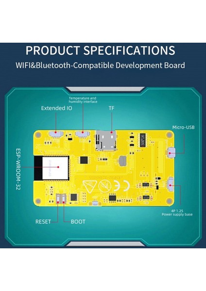 Arduino Lvgl ESP32 Wifi ve Bluetooth Geliştirme Kartı Ekranı LCD Tft Modülü - B Için 3 5 Inç Akıllı Ekran - B (Yurt Dışından) modelleri
