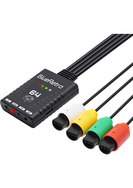 Nintendo 64 N64 Konsol Desteği Için Bluetooth Kablosuz Oyun Denetleyicisi Adaptörü Dört Kablosuz Oyun Denetleyicisi (Yurt Dışından) fırsatları