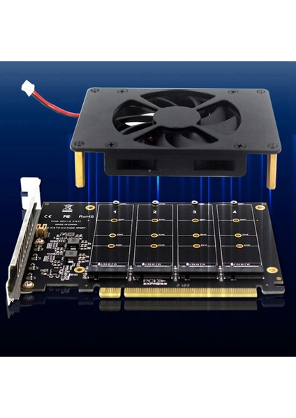PCIEX16 Nvme M2 Mky SSD Raıd Dizi Genişletme Adaptörü Anakart Pcıe Split Card (Yurt Dışından) indirimleri