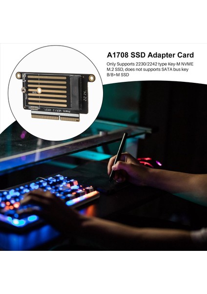 A1708 SSD Adaptörü Nvme Pcı Express Pcıe&#39 Den Ngff M2 SSD Adaptör Kartı M 2 SSD MacBook Pro Retina 13 &quot A1708 2016 2017 (Yurt Dışından) fırsatları