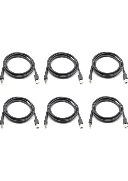 6x Tarayıcı Veri Kablosu LS2208 Ap LS4208 DS9208 Barkod Tarayıcı USB Bağlantı Noktası Veri Kablosu (Yurt Dışından)