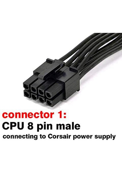 3x Cpu 8 Pin Erkek-Cpu 8 Pin (4+4) Erkek EPS-12V Anakart Güç Adaptör Kablosu (60CM) (Yurt Dışından) fırsatları