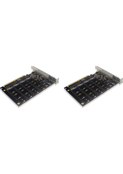 2x PH44 Nvme 4 Diskli Dizi Kartı Pcie Sinyal Bölünmüş Dizi Kartı (Yurt Dışından)