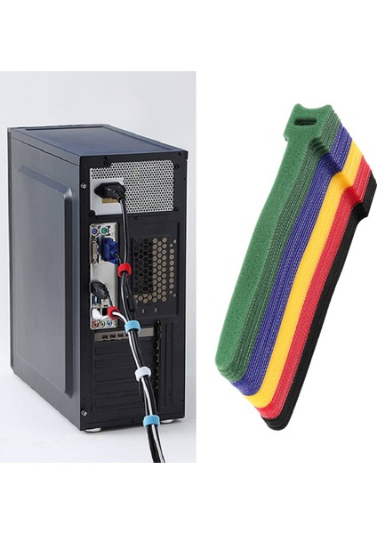 50PCS Yeniden Kullanılabilir Renk Karıştırma Kablosu Kablo Kablosu Kanca Döngü Bağları Düzenli Organizatör Aracı Düzelten Yönetimi (Yurt Dışından) fiyatları