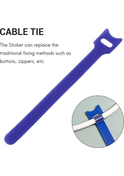 50PCS Yeniden Kullanılabilir Renk Karıştırma Kablosu Kablo Kablosu Kanca Döngü Bağları Düzenli Organizatör Aracı Düzelten Yönetimi (Yurt Dışından) modelleri