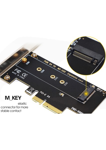 Pcı-E 3 0 X4-Nvme M 2 Ngff M Anahtar SSD Yükseltme Kartı 2230/2242/2260/2280 M 2 SSD EM2-5001 (Yurt Dışından) fırsatları