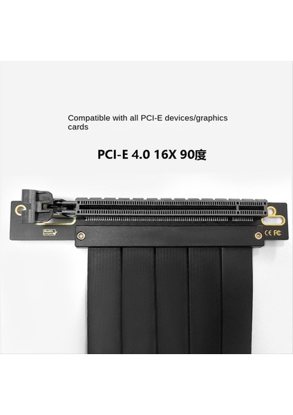 Tam Hızlı Pcı-E 4 0 16X Grafik Kartı Uzatma Kablosu Adaptör Kartı Genişleme Bağlantı Noktası 90 Derece 10CM Kablo (Yurt Dışından) modelleri