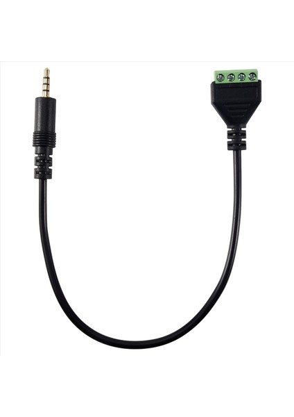 3 5mm Vidalı Terminal Adaptör Hoparlör Kablosu 4 Çekirdekli Stereo Trrs Erkek Deliği Av 4 Vidalı Terminal Balun Konektör Kablosu (Yurt Dışından) fiyatları
