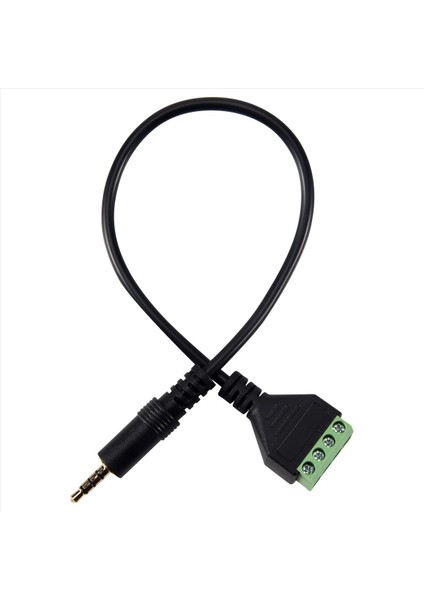 3 5mm Vidalı Terminal Adaptör Hoparlör Kablosu 4 Çekirdekli Stereo Trrs Erkek Deliği Av 4 Vidalı Terminal Balun Konektör Kablosu (Yurt Dışından) modelleri