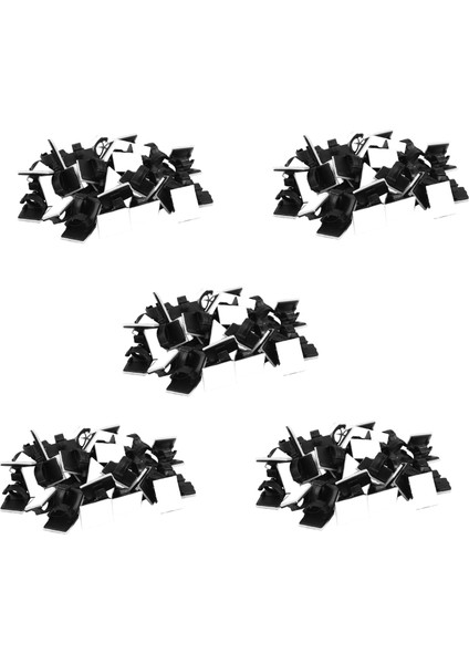 250 Pc Kendinden Yapışkan Kablo Kelepçesi Plastik Dikdörtgen Kablo Klipler Kablo Kravat Hızlı Bağlama Kablo Teli Yönetimi Tutucu (Yurt Dışından)