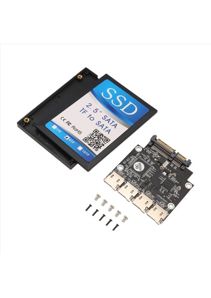 Sata Grubu Raıd Kartı Için Micro-Sd Için 2 5 Inç 4 Tf&#39 Ye Sata Adaptör Kartı Kendi Kendi Yapımı SSD Katı Hal Sürücüsü (Yurt Dışından) fiyatları