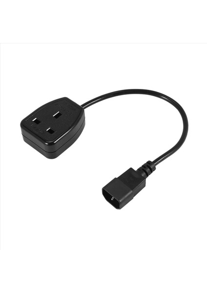 IEC320 C14 To Uk BS1363A Çıkış Soketi Iec C14 Erkek Fişe Ingiltere 3pin Dişi Soket Güç Adaptör Kablosu Pdu Ups (0 3m) (Yurt Dışından)