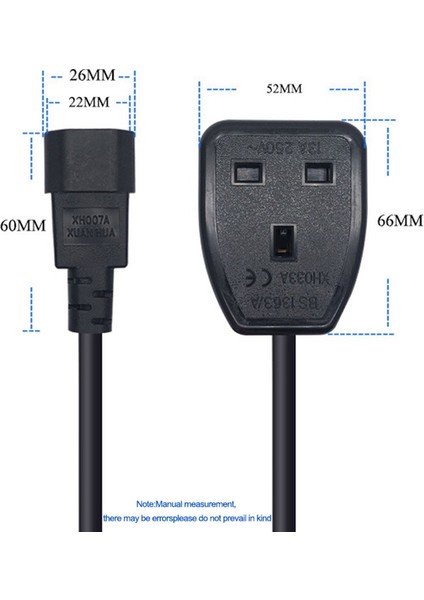 IEC320 C14 To Uk BS1363A Çıkış Soketi Iec C14 Erkek Fişe Ingiltere 3pin Dişi Soket Güç Adaptör Kablosu Pdu Ups (0 3m) (Yurt Dışından) fiyatları