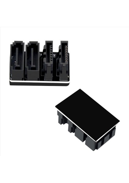 2 Adet Çift Sata 7pin Dişi 7pin Erkek 180 Derecelik Açılı Adaptör Anakart Sata Adaptörü Masaüstleri Için SSD HDD (Yurt Dışından)