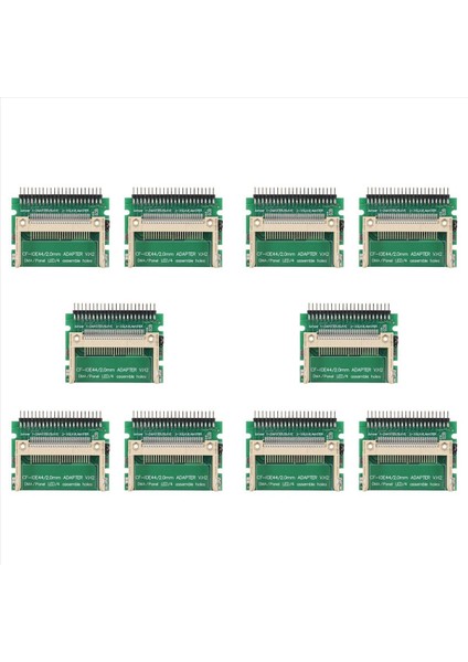10X Kompakt Flash Cf Kartı Ide 44PIN 2mm Erkek 2 5 Inç HDD Önyüklenebilir Adaptör Dönüştürücü (Yurt Dışından)