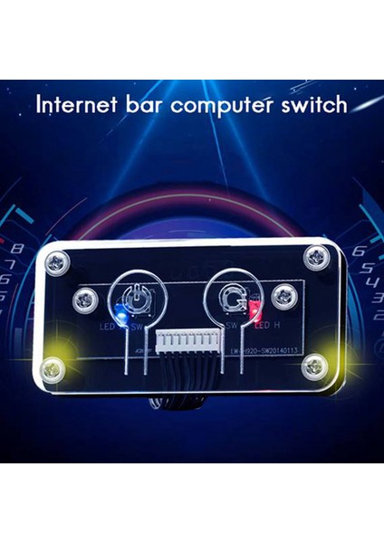 2x Masaüstü Bilgisayar Anahtarı Harici Güç Anahtarı Güç Düğmesi+Yeniden Başlat Düğmesi Pc Kasası Güç Kaynağı Düğmesi 60CM (Yurt Dışından) fiyatları