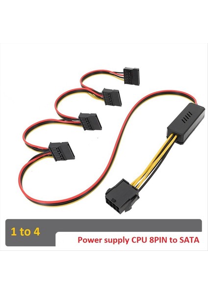 Anakart Cpu 8-Pimli Sabit Sürücü Kablosu Cpu 8pin-Sata Sabit Sürücü Güç Kaynağı Kablosu 12V-SATA Sabit Sürücü Kablosu (Yurt Dışından) fırsatları