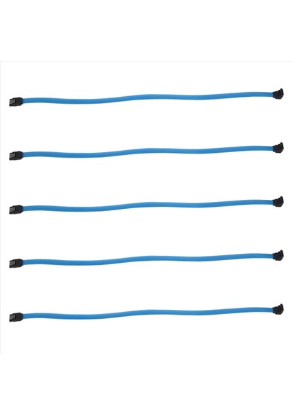5pcs 50CM Sata 3 0 Iıı Sata3 7pin Veri Kablosu 6gb/s SSD Kablolar HDD Sabit Disk Veri Kablosu Naylon Sleyved Premium Versiyon (Yurt Dışından)
