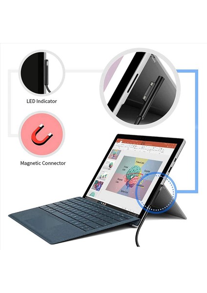 10X Yüzey Usb-C Şarj Kablosu&#39 Na Bağlantı Surface Pro7 Go2 Pro6 5/4/3 Laptop1/2/3 ve Yüzey Kitabı Için Uyumlu (Yurt Dışından) indirimleri