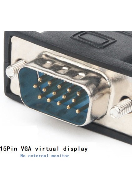 4pcs VGA Sanal Ekran Adaptörü Erkek Kukla Fiş Edid Headless Hayalet Emülatör Kilit Plakası VGA Video Kart Foofer (Yurt Dışından) fiyatları