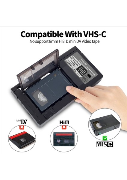 Panasonic Vhs-C Svhs Için Rca Için Jvc Için Vhs-C Kaset Adaptörü Vhs Casette Adaptörü 8mm/minidv/hi8 Için Değil (Yurt Dışından) fiyatları