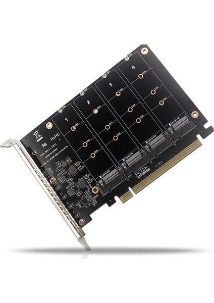 2x PH44 Nvme 4 Diskli Dizi Kartı Pcie Sinyal Bölünmüş Dizi Kartı (Yurt Dışından) indirimleri
