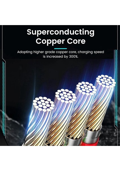 Hızlı Şarj 3 Bir Arada Veri Kablosu Type-C Type Android 1 Tow 3 Şarj Kablosu Için Çok Fonksiyonlu Geri Çekilebilir (Yurt Dışından) indirimleri