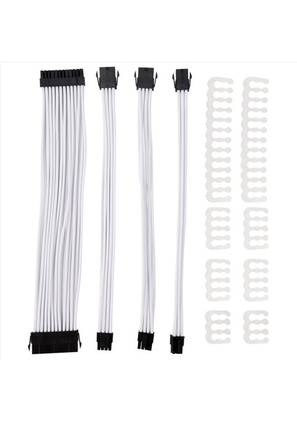 Temel Uzatma Kablosu Kiti 1pcs Atx 24PIN/EPS 4+4pin/pci-E 8pin/pci-E 6pin Güç Uzatma Kablosu (Yurt Dışından)