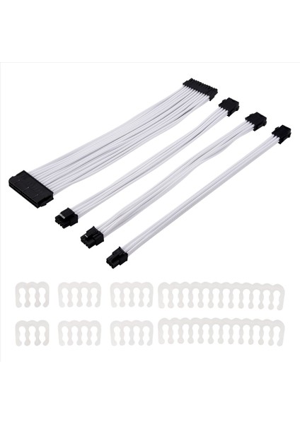 Temel Uzatma Kablosu Kiti 1pcs Atx 24PIN/EPS 4+4pin/pci-E 8pin/pci-E 6pin Güç Uzatma Kablosu (Yurt Dışından) fiyatları