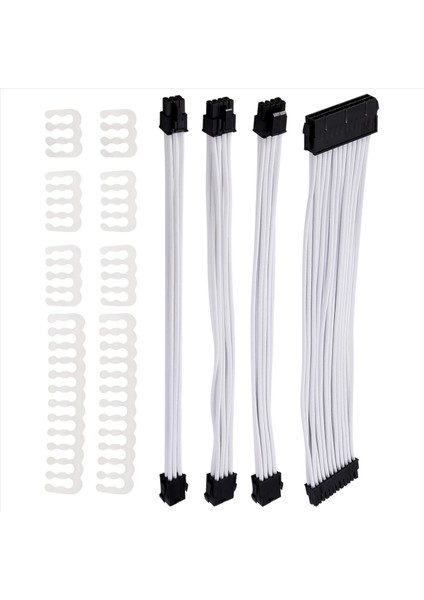 Temel Uzatma Kablosu Kiti 1pcs Atx 24PIN/EPS 4+4pin/pci-E 8pin/pci-E 6pin Güç Uzatma Kablosu (Yurt Dışından) modelleri