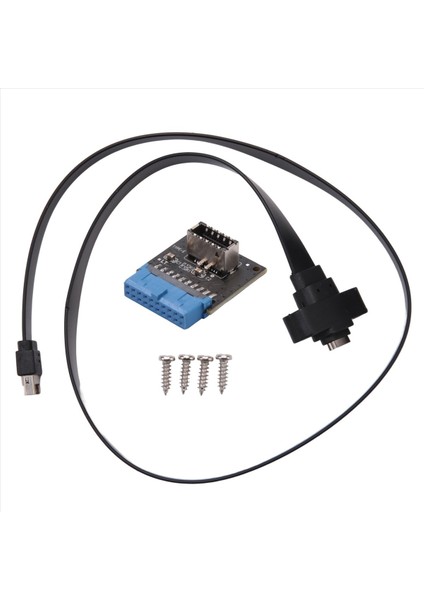 USB 3 1 Tip C Ön Panel Başlık Uzatma Kablosu 50 cm USB 3 1 Tip E - USB 3 1 Tip C Kablosu Gen 2 10 Gbps Kablo (Yurt Dışından) fiyatları