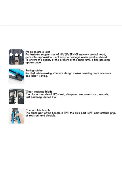 2x RJ45 Network Crimper 10P 8p 6p 4p Silping Araçları RJ45 RJ11 RJ12 RJ50 Konektörü Ethernet Kablosu (Yurt Dışından) indirimleri