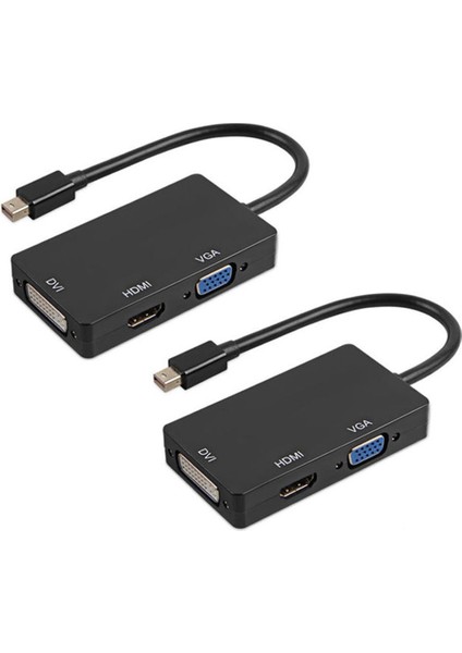 MacBook Pro Mac Air Için 2x Mini Ekran Port Thunderbolt - HDMI VGA DVI Adaptörü (Yurt Dışından)