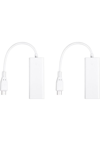 2x Mini USB 5 Pin 10/100 Mbps RJ45 Lan Eternet Adapter (Yurt Dışından)