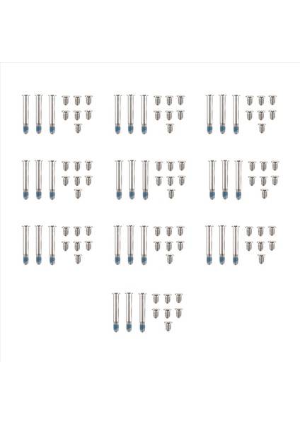 100PCS/10SET A1278 A1286 A1297 MacBook Pro 13INCH 15 Inç Alt Alt Kılıf Kapak Vidaları Set 2008-2012 (Yurt Dışından)