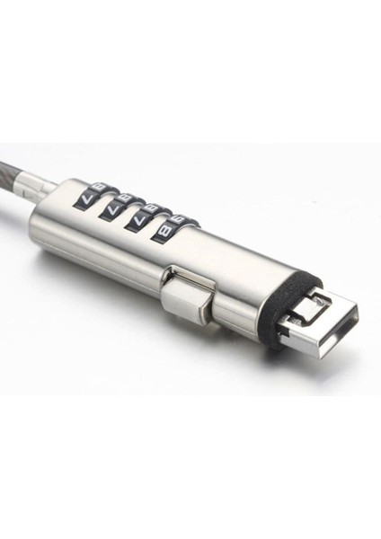 5x 4 Dijital Universal Lock USB Dizüstü Bilgisayar Güvenlik Kablosu Kilidi (Yurt Dışından) indirimleri