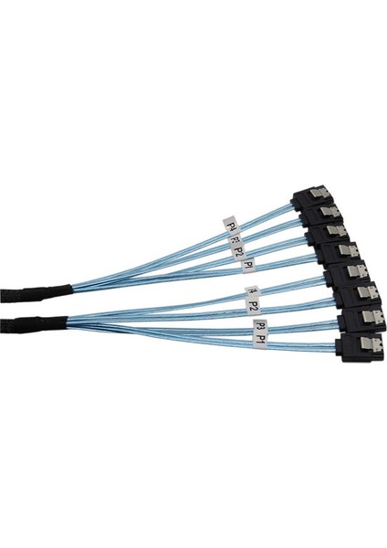 3x Sas Kablo Sata Kablosu Yüksek Hız 6gbps 4 Bağlantı Noktası/sunucu Sunucu Için 0 5 Metre (Yurt Dışından) fırsatları